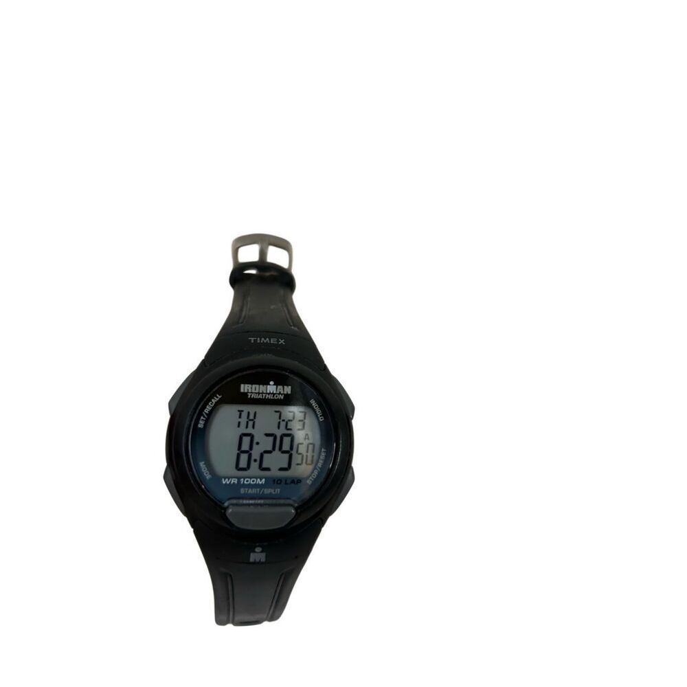 Timex Mens Ironman Triathlon watch black WR 100 Water Resistance 100 meters